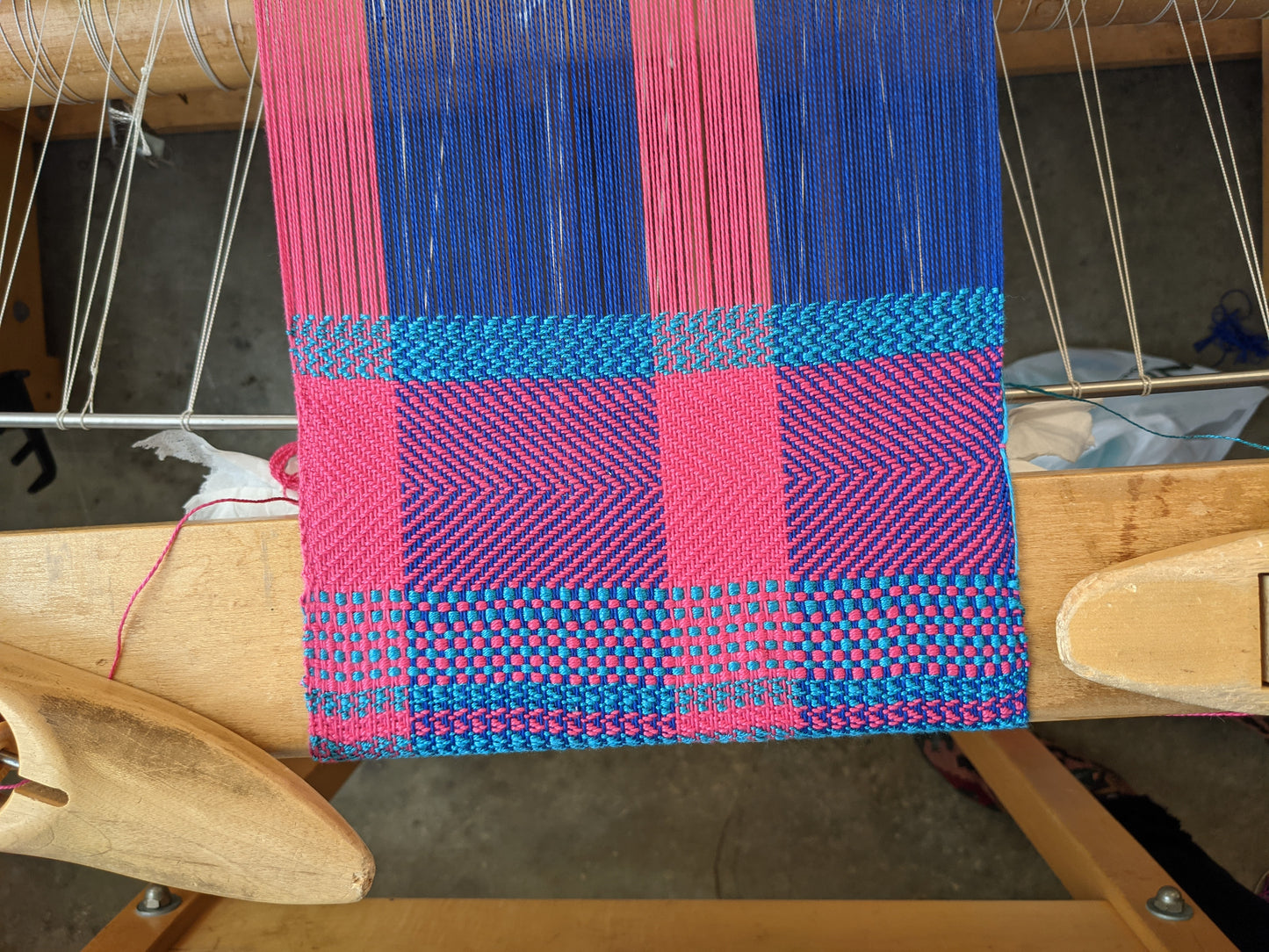 From Cone to Cloth: Beginner Weaving on a Floor Loom (March 22, 23 + 29)